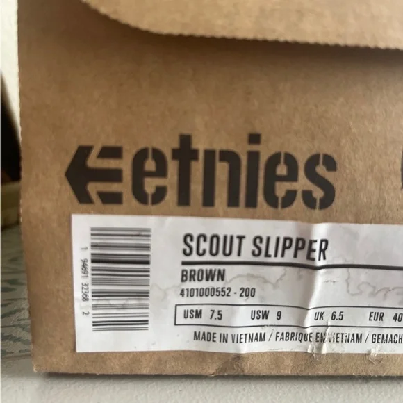 NIB Etnies Men's Scout Slipper Skate Shoe Size 7.5 - Picture 5 of 7